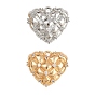 Латунные микро проложить кубического циркония подвески, сердце