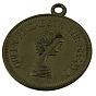 Alloy Finding Pendants, Lead Free & Cadmium Free, Flat Round, about 25mm in diameter, 1mm thick, hole: 1.5mm