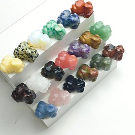 Резные фигурки целебных лягушек из драгоценных камней, Украшения из камня с энергией Рейки