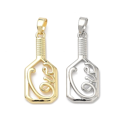 Латунные подвески, талисманы для пиклбола, без кадмия и без свинца, стойки покрытие, долговечный