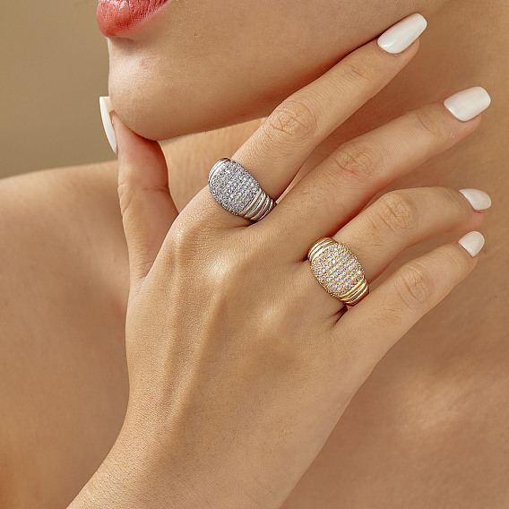 Элегантные модные латунные манжеты со стразами, идеальный подарок на день святого валентина