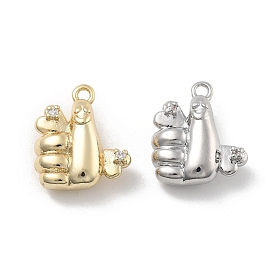 Латунные микро проложить кубического циркония подвески, без кадмия, без никеля и без свинца, подвески для большого пальца