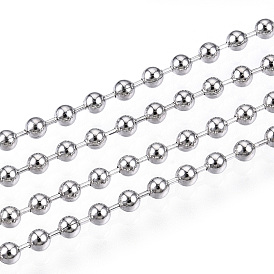 Messing-Kugelketten, gelötet, mit Spule, Nickel frei, schön für Schmuckherstellung