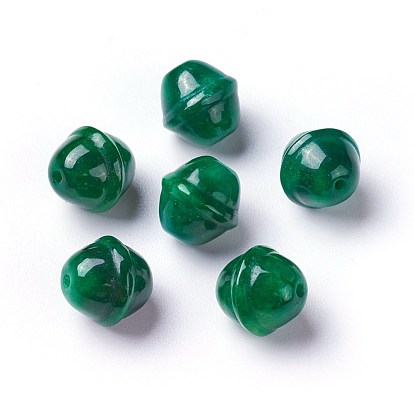 Natürliche Jade aus Myanmar / Burmese Jade, gefärbt, Glocke