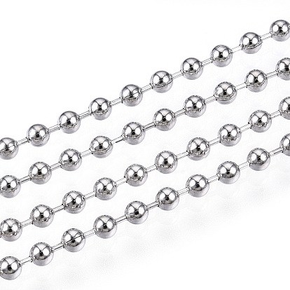 Messing-Kugelketten, gelötet, mit Spule, Nickel frei, schön für Schmuckherstellung