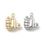 Латунные микро проложить кубического циркония подвески, без кадмия, без никеля и без свинца, подвески для большого пальца