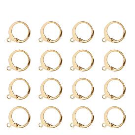 304 из нержавеющей стали выводы Leverback серьги, с горизонтальной петлей