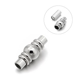 Гладкая 304 трубчатые магнитные застежки из нержавеющей стали с клеевыми концами