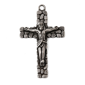 304 из нержавеющей стали большие кулоны, подвеска в виде креста-распятия