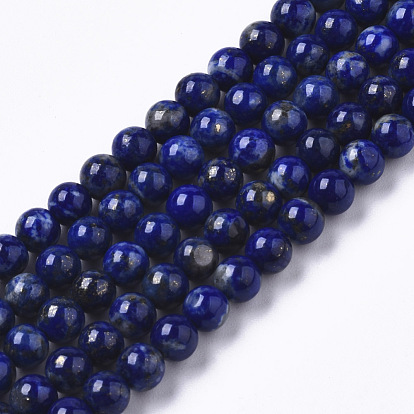 Natural Lapis Lazuli Beads Strands, Round