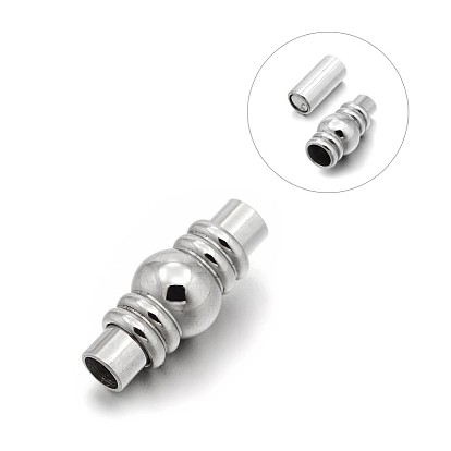 Гладкая 304 трубчатые магнитные застежки из нержавеющей стали с клеевыми концами