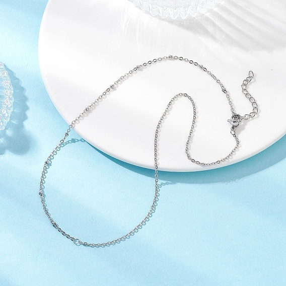 304 Женские ожерелья-спутнички из нержавеющей стали, не тускнеет