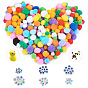 Pom Pom Balls, Wiggle Googly Eyes Plastic Cabochons, for DIY Doll Creative Crafts Decorations