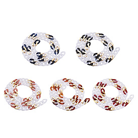 Прозрачная акриловая цепочка ручной работы, витая цепь