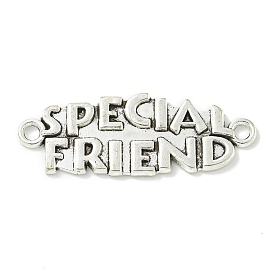 Tibetan Style Alloy Word Special Friend Links Connector Charms, Lead Free & Cadmium Free