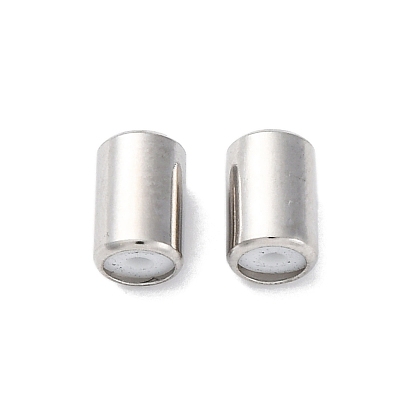 201 из нержавеющей стали бусы, с резиной внутри, ползунки, колонка, анти-тускнение