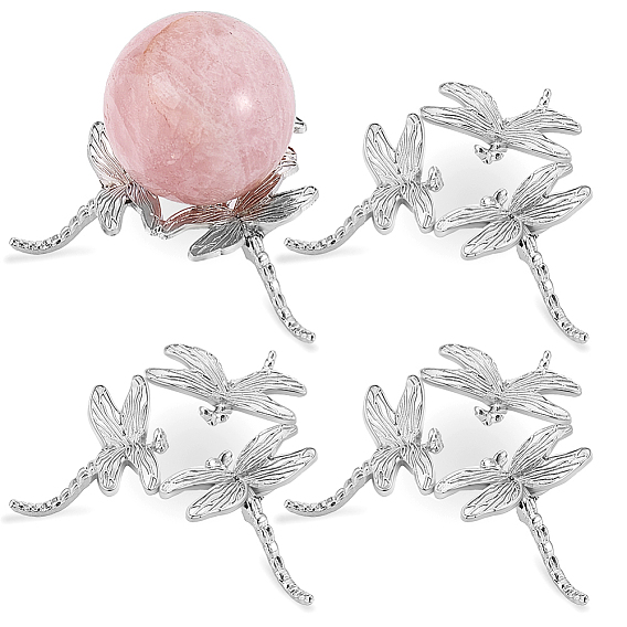 Держатели хрустальных шаров из сплава стрекозы, подставка для хрустального шара, украшения для домашнего стола