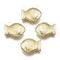 Rack Plating Alloy Beads, Cadmium Free & Lead Free, Fish