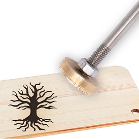 Olycraft брендинг дерева железный штамп барбекю термоштамп с латунной головкой и деревянной ручкой для деревообработки и дизайна ручной работы