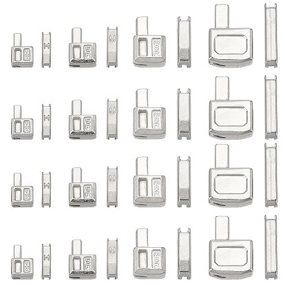 16 комплекты 4 стили одежда аксессуары, Принадлежности для ремонта молнии из цинкового сплава 3#5#8#### вставная коробка и фиксатор штифта
