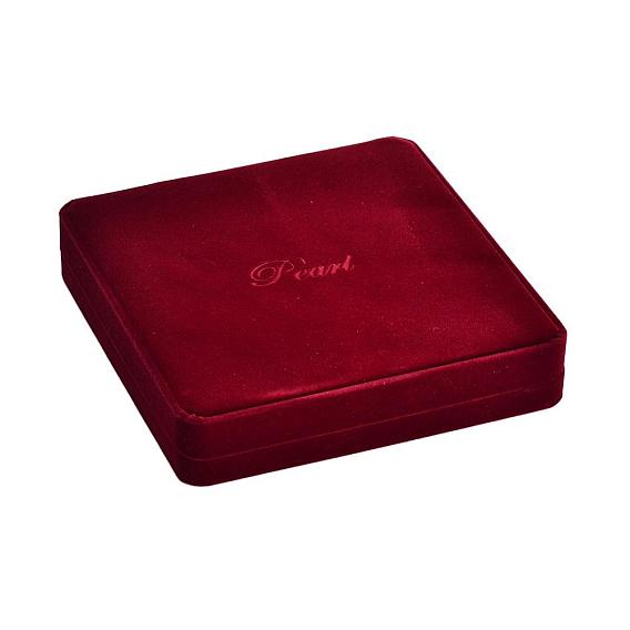 Square Plastic Covered with Velvet Necklace Boxes, Jewelry Boxes, 19x19x3.8cm