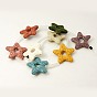 Natural Lava Rock Beads Strands, Dyed, Star, 33~35x7~8mm, Hole:2mm