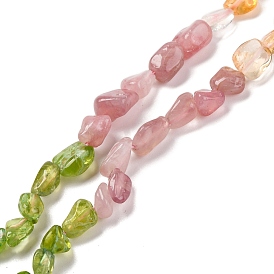 Natural Aquamarine & Rose Quartz & Peridot & Amethyst & Citrine Beads Strands, Nuggets, Tumbled Stone