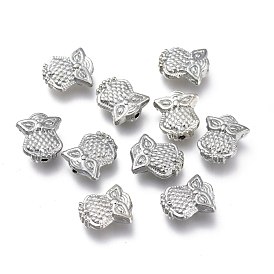 Alloy Beads, Owl Shape