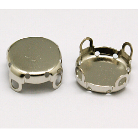 Круглые латунные пришивные щипцы, настройки когтей для остроконечных страз