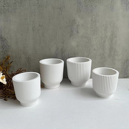 Силиконовые формы для круглых чашек для свечей своими руками, для смолы, левкас, цементное ремесло