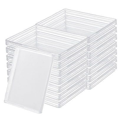 15шт. пластиковые упаковочные коробки с крышкой, прямоугольные