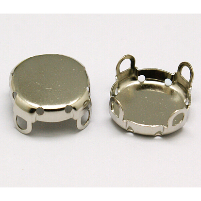 Круглые латунные пришивные щипцы, настройки когтей для остроконечных страз