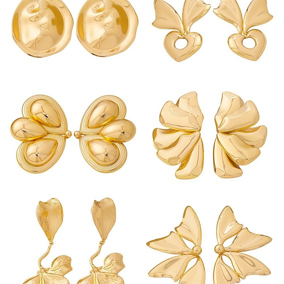 Alloy Stud Earrings for Women
