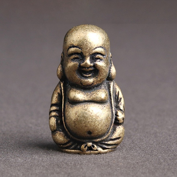 Украшение для экспозиции статуи Будды из латуни, украшение для рабочего стола по фэн-шуй для домашнего офиса