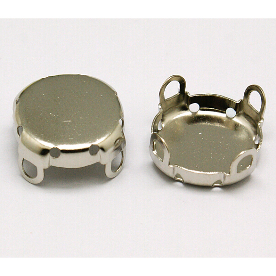 Круглые латунные пришивные щипцы, настройки когтей для остроконечных страз