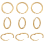 10 Pairs 304 Stainless Steel Huggie Hoop Earrings, Hypoallergenic Earrings, with 316 Surgical Stainless Steel Pins