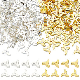 200шт 2 цвета гальванизированные немагнитные синтетические гематитовые бусины, класс АА, ветряная мельница, долговечный