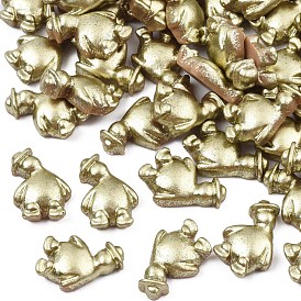 Spray Painted Opaque Resin Cabochons, Animal