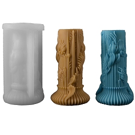 Striped Column DIY Silicone Candle Molds, Resin Casting Molds, For UV Resin