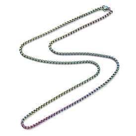 Ion Plating(IP) 304 Stainless Steel Paperclip Chain Bracelets for Women