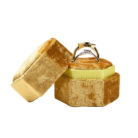 Gorgecraft Velvet Ring Boxes, Hexagon