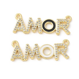 Латунные микро проложить кубического циркония подвески, Эмаль стиле, стойки покрытие, без кадмия и без свинца, долговечный, реальный 18 k позолоченный
