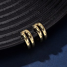 Латунные серьги-каффы в форме буквы С