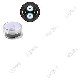 Column Plastic Loose Diamond Storage Screw Top Foam Gem Jars, Gemstone Display Case with Sponge Inside