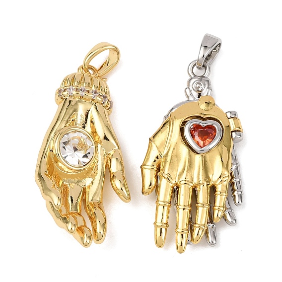 Кулон из циркония, пальмовые прелести