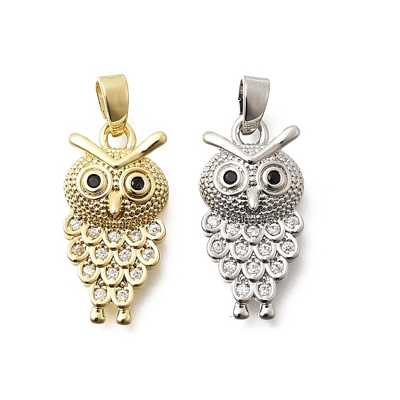 Латуни циркония кубической подвески, сова прелести, долговечный
