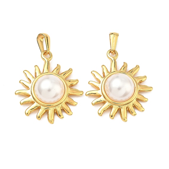 304 подвески из нержавеющей стали и АБС-пластика с имитацией жемчуга, солнечные чары