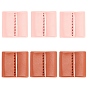 6 Pcs 2 Colors PU Leather String Slide String Keeper, for Bucket Bag, Square