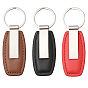 6 шт. 3 Цветные кожаные брелоки с кольцами из сплава