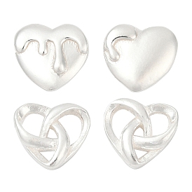 S999 изящные серебряные серьги-гвоздики для женщин, сердце